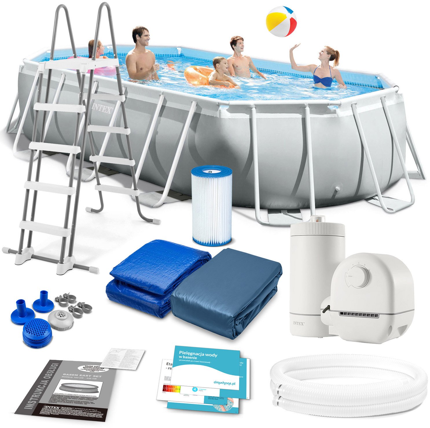 Intex Basen stelażowy 503x274x122cm 12w1 INTEX 26796