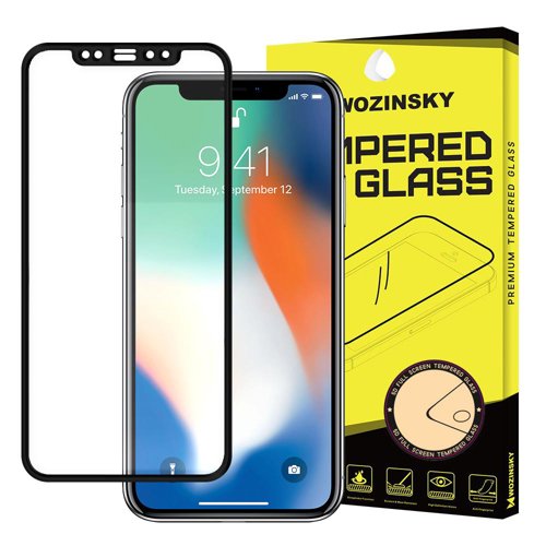 Wozinsky szkło hartowane 5D Full Glue do Apple iPhone XS / X czarny