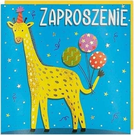 Zaproszenie Urodziny 5szt