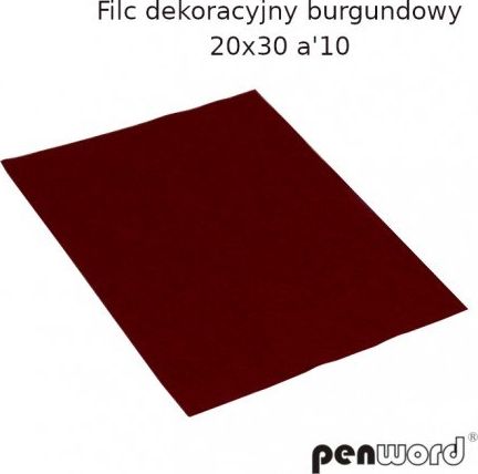 Polsirhurt Filc dekoracyjny burgundowy 20x30 a"10