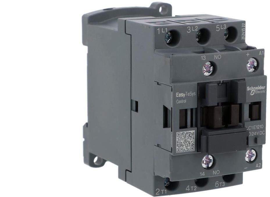 Stycznik mocy Easy TeSys Control AC-3, 12A, 3P (1NO), cewka 24V DC LC1E1210BD