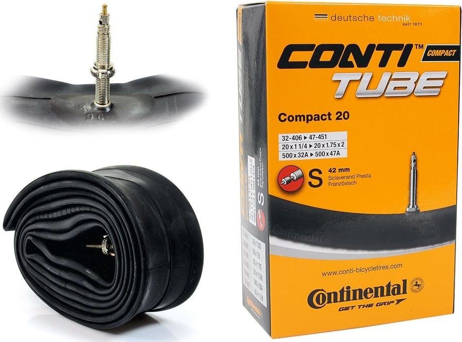 Continental Dętka Continental Compact 20'' x 1,25'' - 1,75'' wentyl presta 42 mm uniwersalny