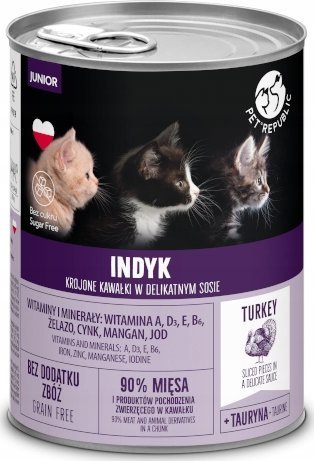 Pet Republic PET REPUBLIC KOT JUNIOR pusz.400g INDYK sos