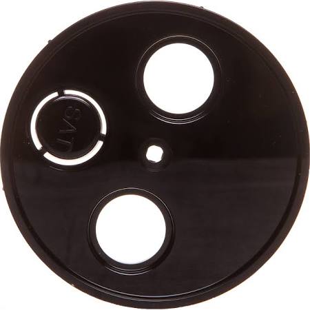 Berker R.1/R.3 Element centralny do gniazda antenowego 2-3 wyjściowego czarny