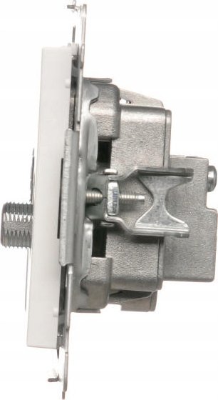 Kontakt-Simon Gniazdo antenowe R-TV-SAT Kontakt-Simon 55 TASK.01/111 końcowe/zakończeniowe moduł. 1x Wejście: 5 MHz÷2,4 GHz biały mat