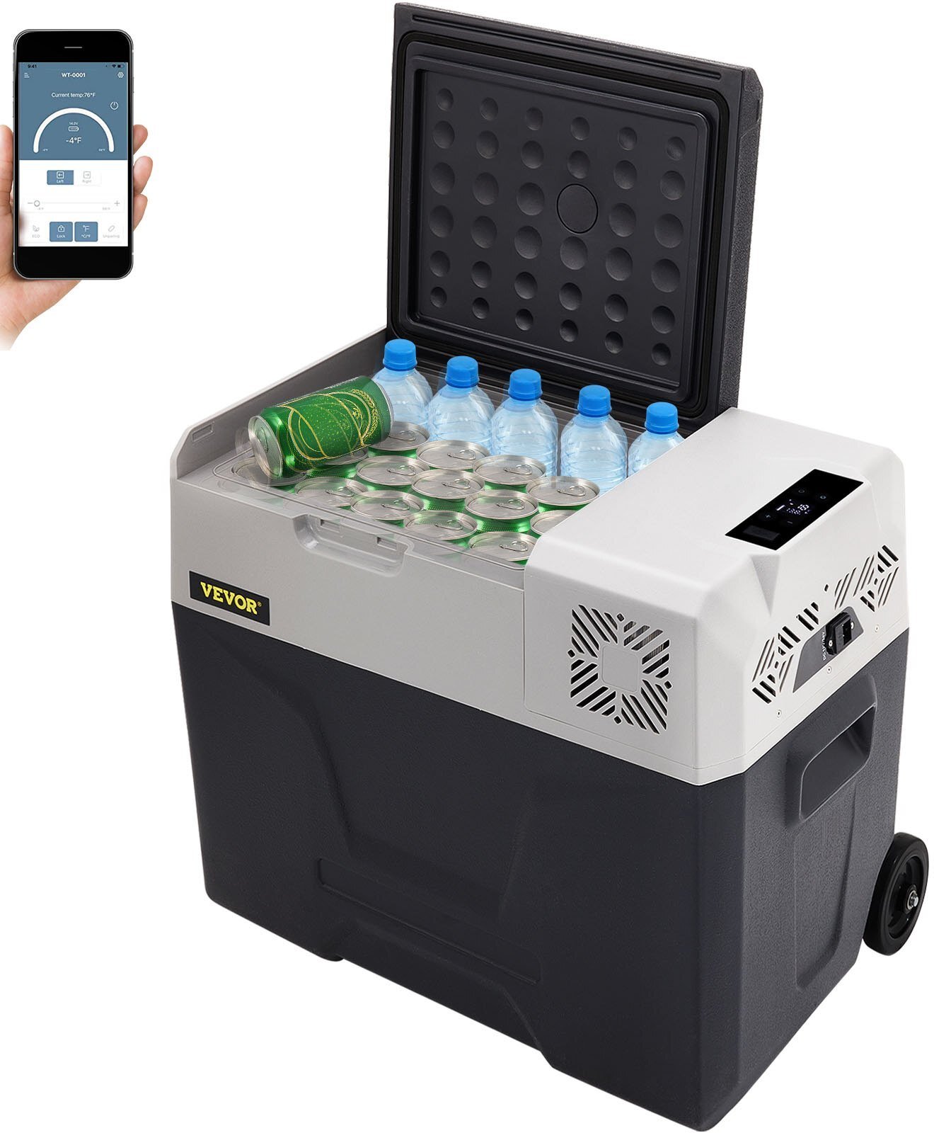 LODÓWKA TURYSTYCZNA SAMOCHODOWA PRZENOŚNA Z ZAMRAŻALKĄ KOMPRESOROWA 50 L