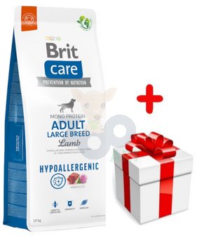 BRIT CARE Dog Hypoallergenic Adult Large Breed Lamb 12kg + NIESPODZIANKA DLA PSA