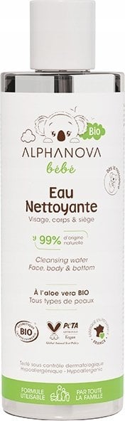 Alphanova Bebe Alphanova Bebe Bio, Naturalna Woda Micelarna do mycia, 200ml