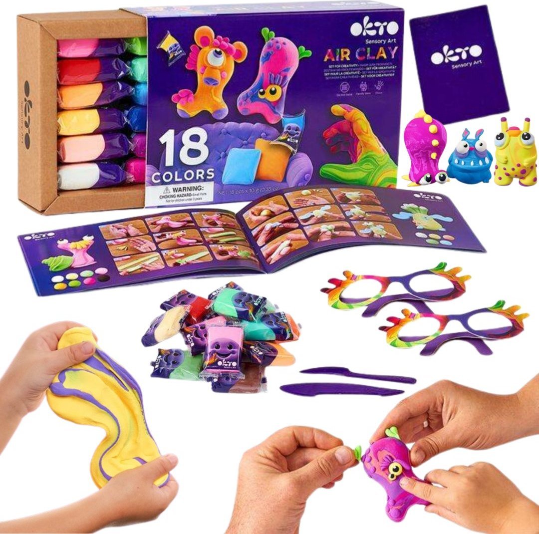 Zestaw lekkiej ciastoliny 18 kolorów 70151