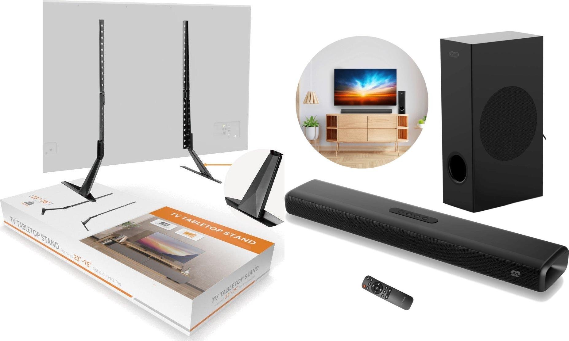 Mozos Mozos Stojak biurkowy TS2 23'' - 75'' + Soundbar THEATER