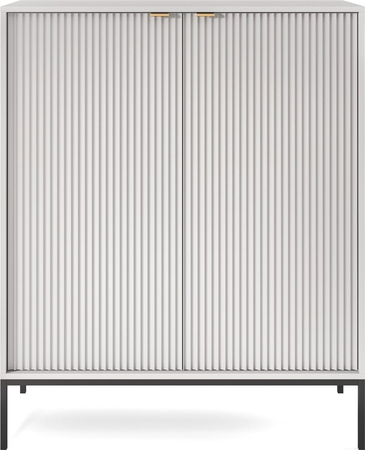 Intesi Komoda Delicious wysoka ryflowana szara