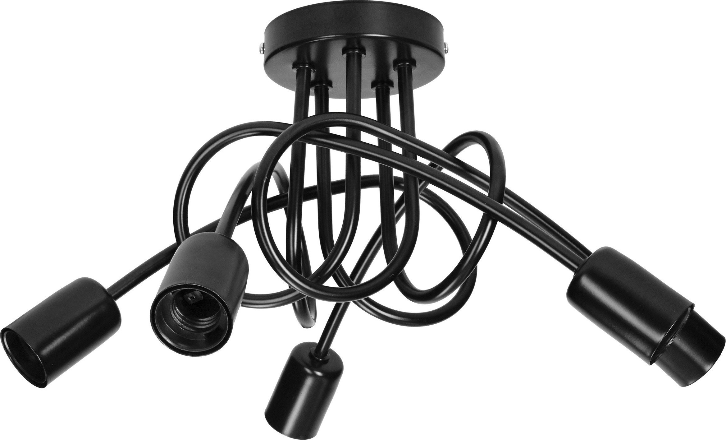 Lampa sufitowa Orno MALAGA lampa wisząca moc max. 5x60W, E27, czarna