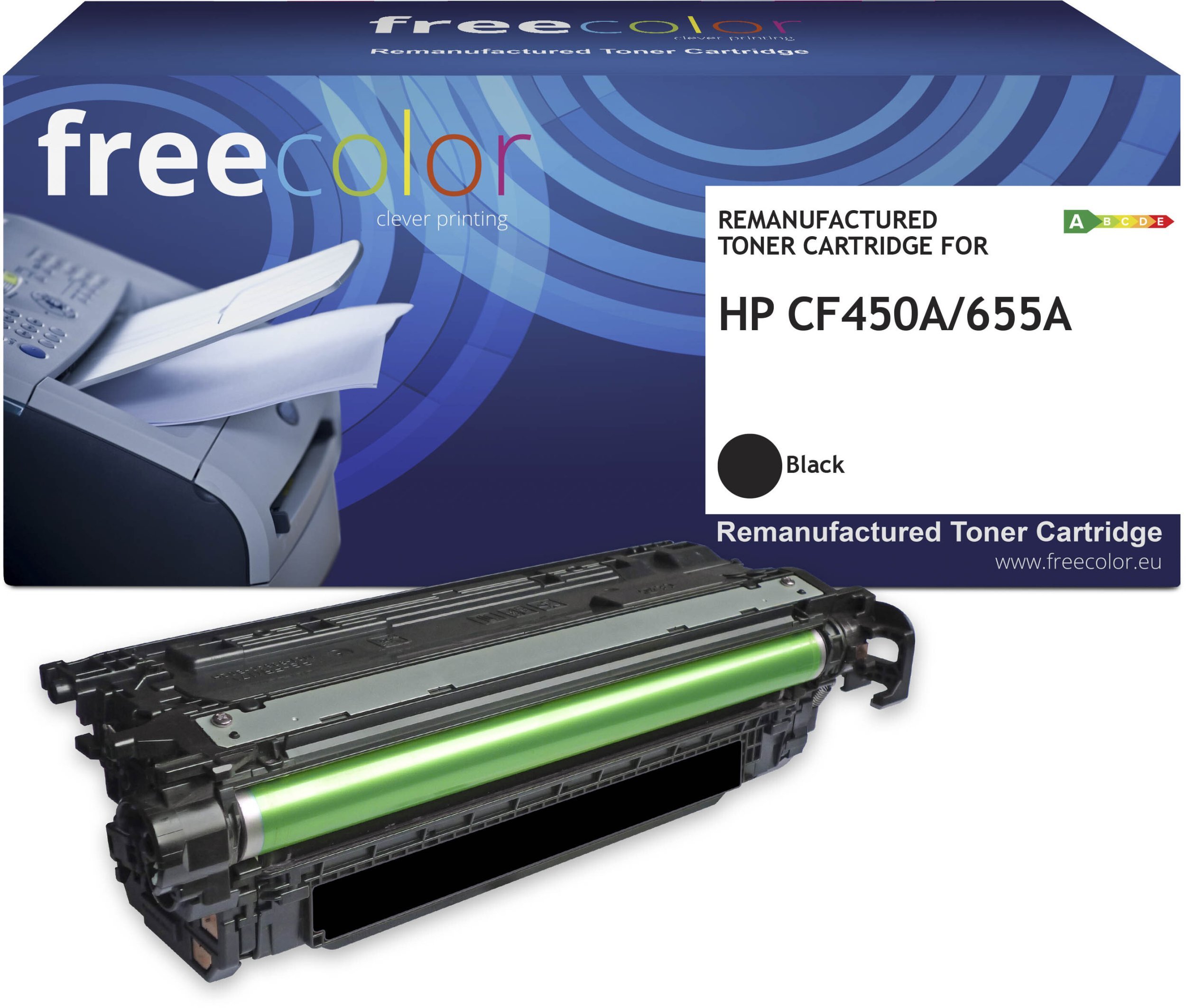 Toner Freecolor Toner HP 655A (CF450A) black 12500 stron
