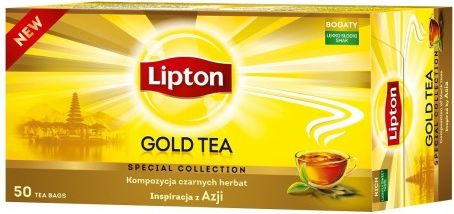 Lipton Kompozycja czarnych herbat Gold Tea 50 torebek