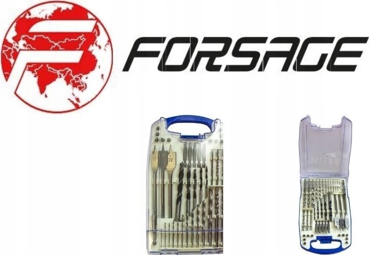 Wiertło Forsage ZESTAW KOMPLET WIERTEŁ UNIWERSALNYCH 40 EL