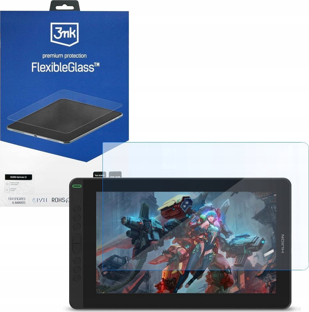 3MK HUION Kamvas 13 - up to 15" 3mk FlexibleGlass