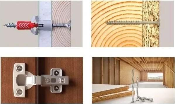 Fischer Medsraigciai TORX 4,0x50 balti 500