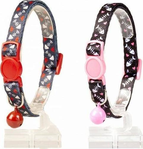 Duvo+ DUVO+ OBROŻA KOT W RYBKI SZARA/CZARNA 20-30cm / 10mm 11189