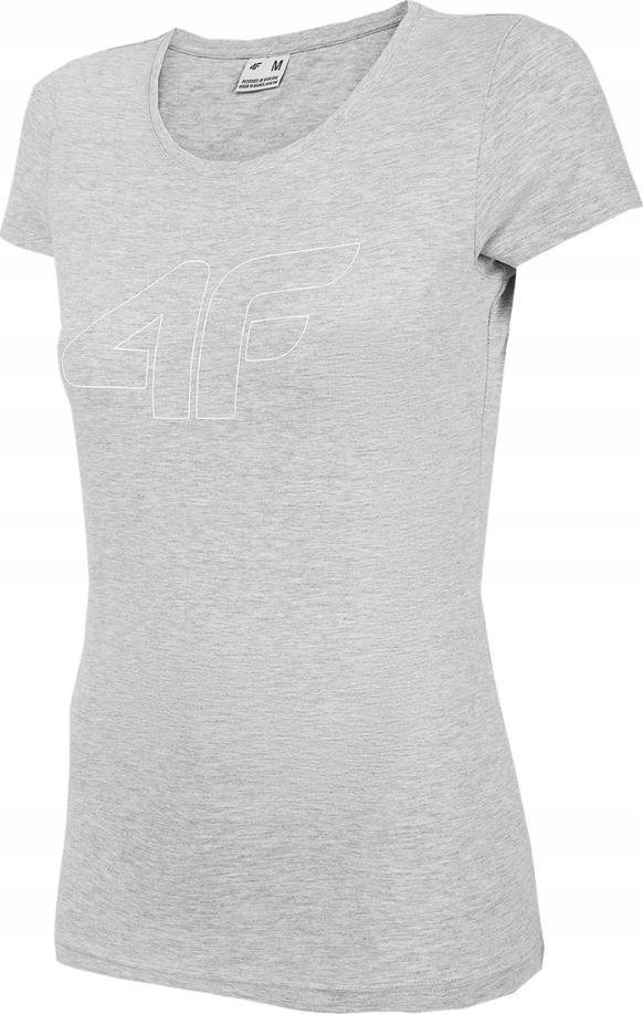 4f Koszulka damska 4F chłodny jasny szary melanż H4Z22 TSD353 27M S