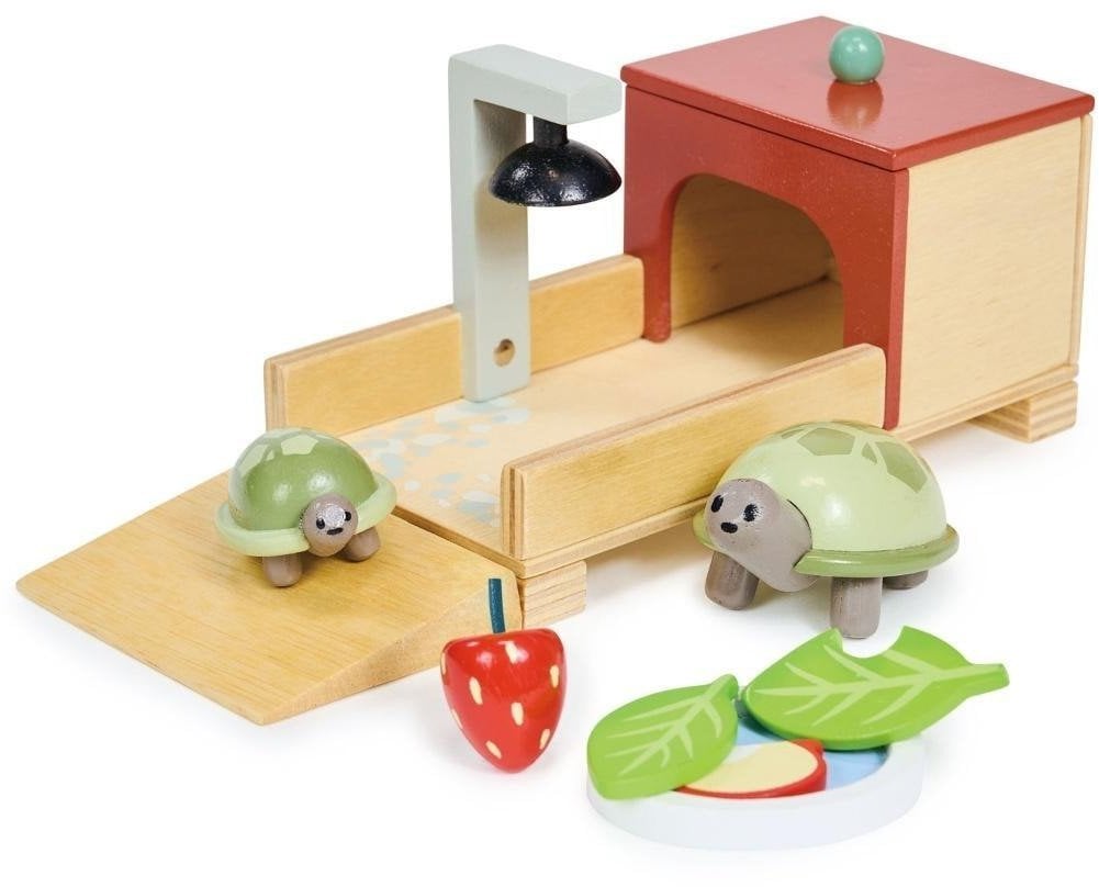 Żółwie drewniane z akcesoriami