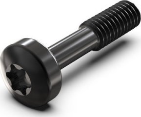 SCHROFF Śruba kołnierzowa SCHROFF, Torx M2,5 x 12,3 mm, stal czarna, 100 szt.