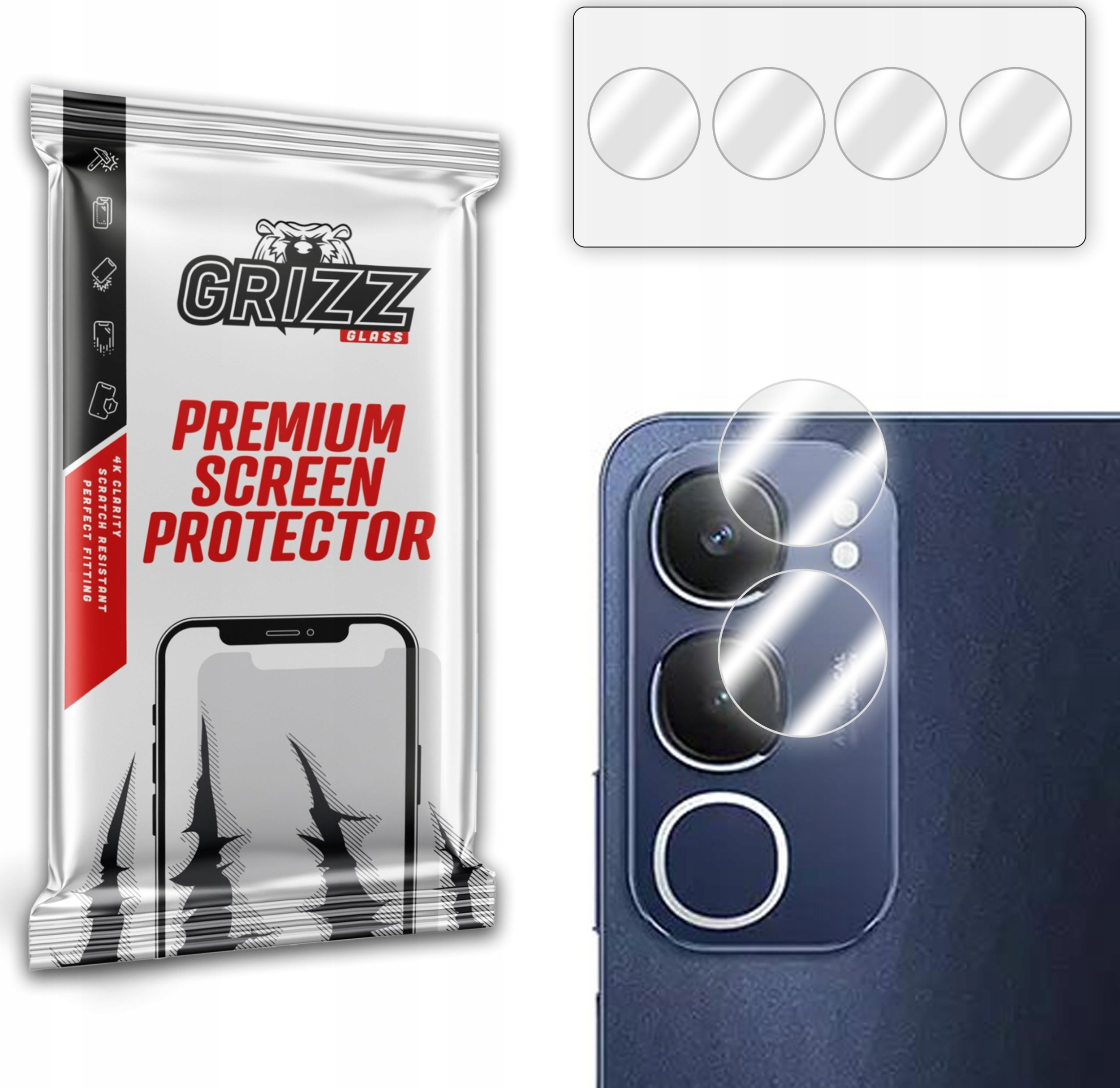 Szkło na aparat GrizzGlass HybridGlass Camera do Vivo Y29