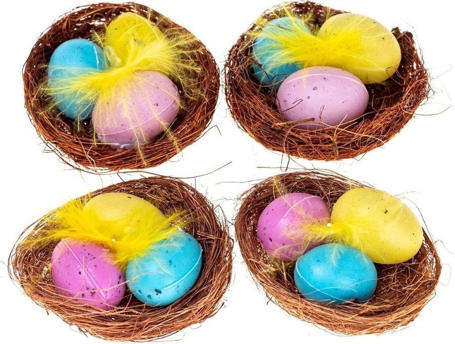 Zestaw kreatywny jajka w gniazdku