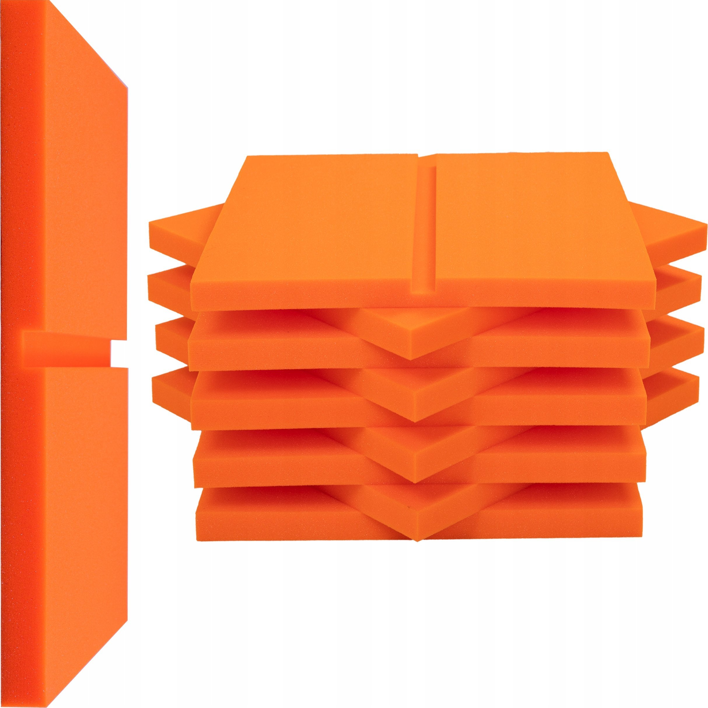 Pomarańczowe ozdobne panele akustyczne dekoracyjne do biura pochłaniające dźwięk 2,25 m