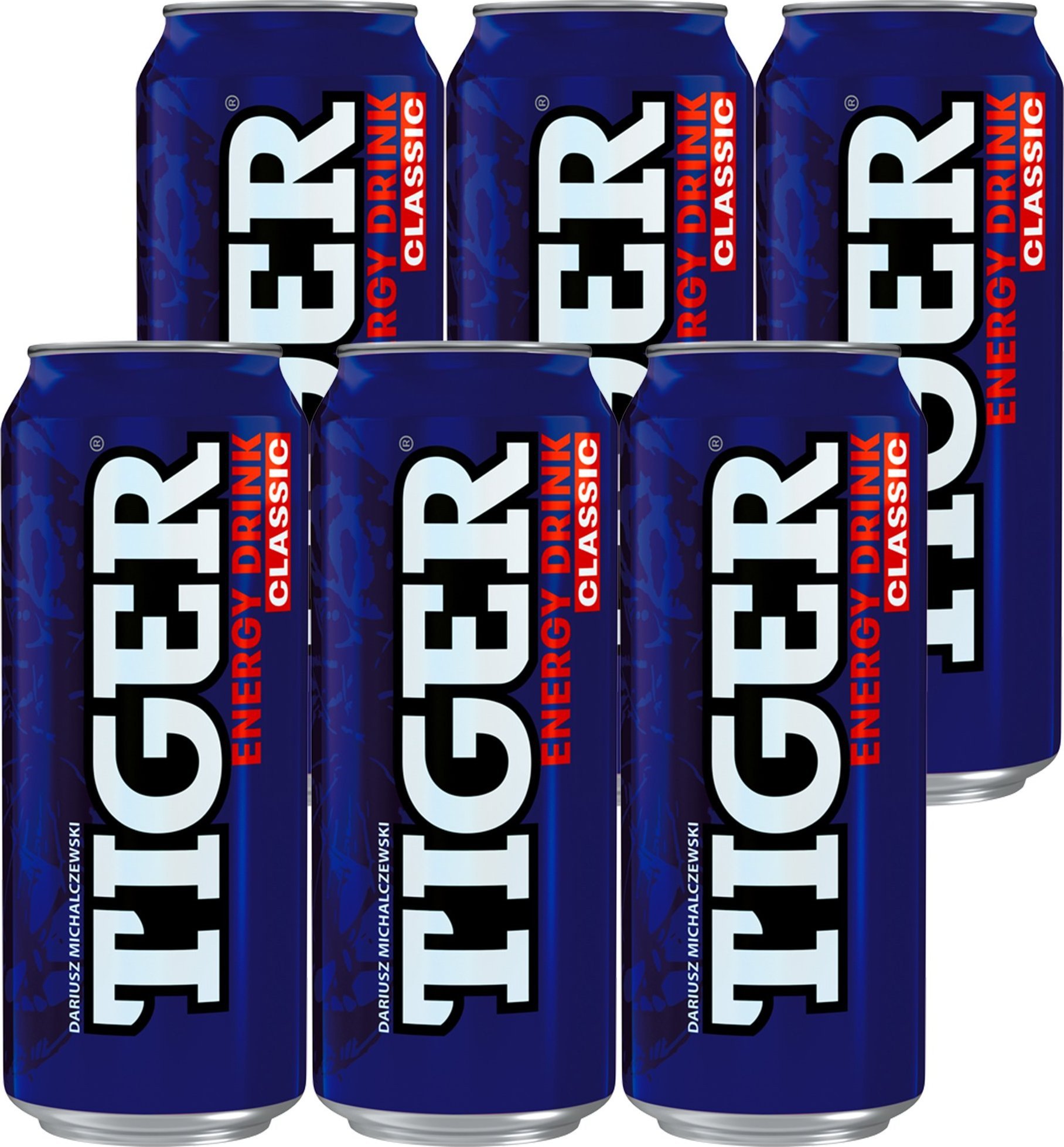 Tiger Tiger Classic Napój gazowany z dodatkiem kofeiny i witamin 500 ml x 6 sztuk