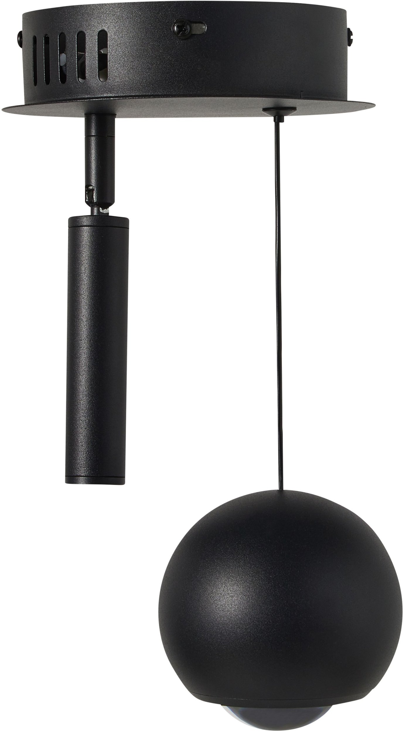 Lampa wisząca Beliani Lampa wisząca LED MABOLE Metal Czarny