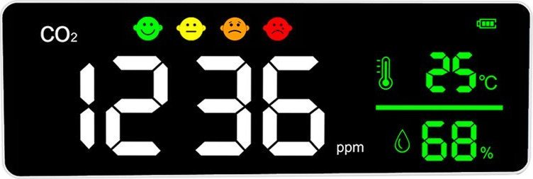 Stacja pogodowa Levenhuk Miernik zanieczyszczenia powietrza Levenhuk Wezzer Air MC50