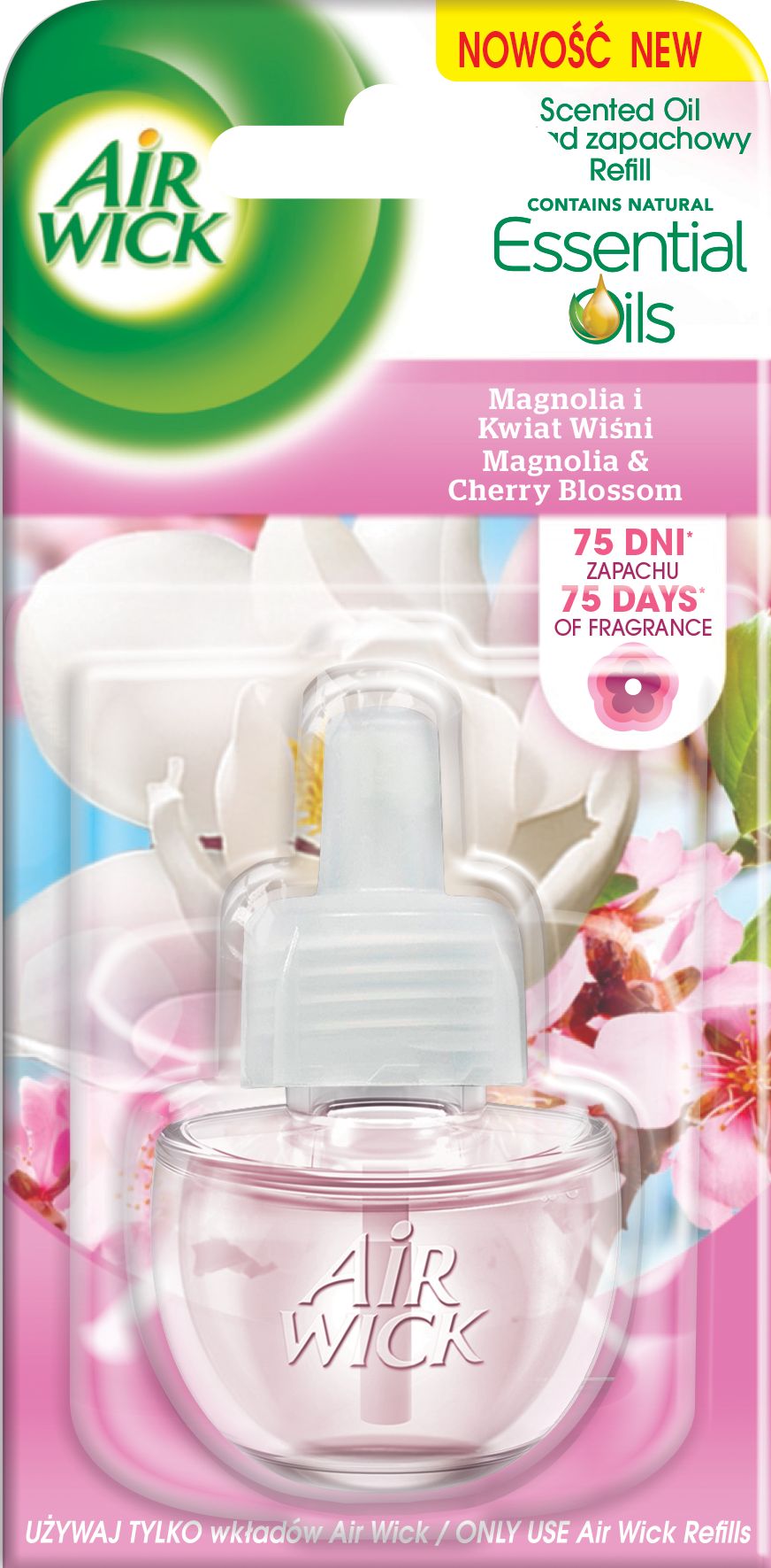 Air Wick Air Wick Elektryczny Magnolia i Kwiat Wiśni 19 ml Wkład