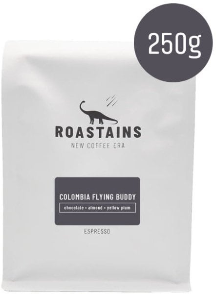 Kawa ziarnista Roastains Kawa ziarnista Kolumbia Flying Buddy ESPRESSO 250g