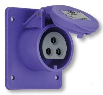 PCE Gniazdo tablicowe proste 16A 24V 50-60Hz 2P 70x70mm IP44 362V