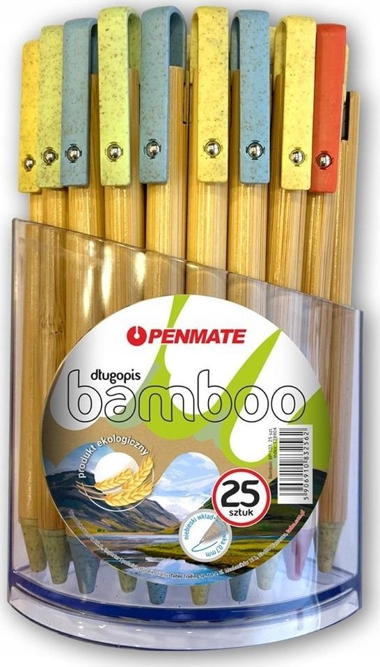 Teka Długopis Bamboo* BP-103 mix (25szt) PENMATE