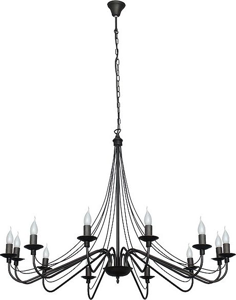 Lampa wisząca Aldex Róża klasyczna czarny (397R1)