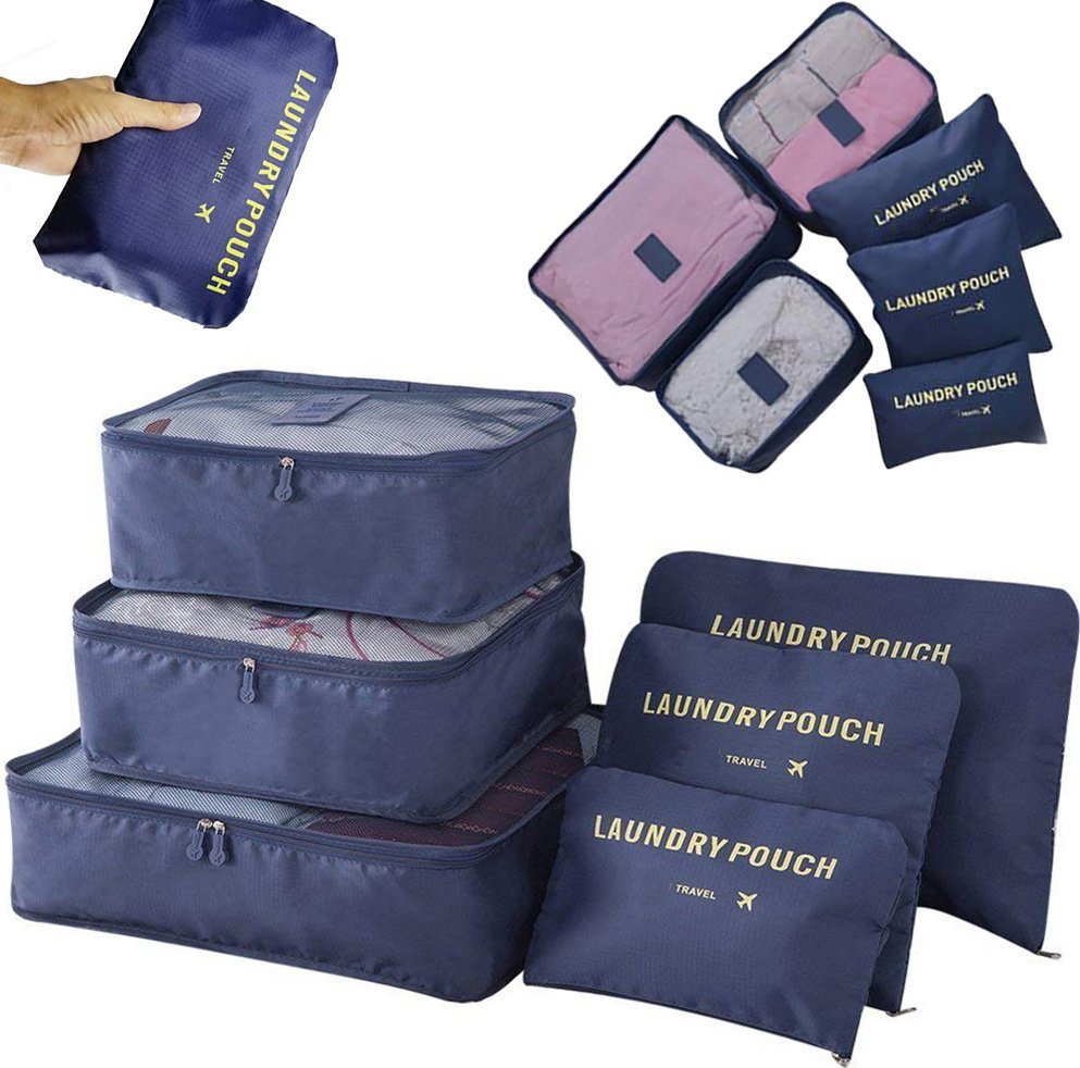 Verk Organizery podróżne do walizki siatki na pranie x6 Organizery podróżne do walizki siatki na pranie x6