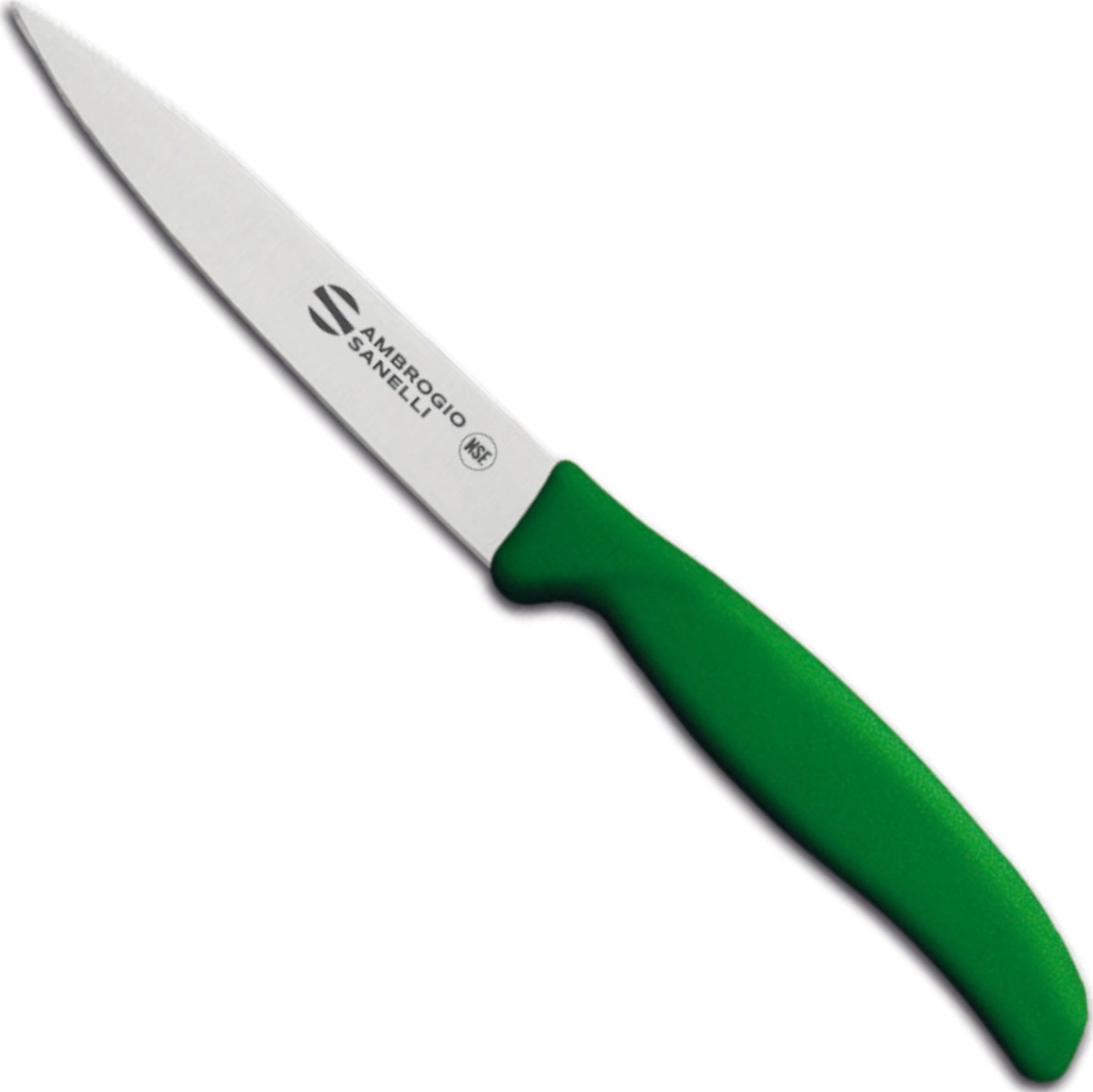 Ambrogio Sanelli Nóż do obierania warzyw owoców SUPRA COLORE HACCP 110/230 mm - zielony Nóż do obierania warzyw owoców SUPRA COLORE HACCP 110/230 mm -