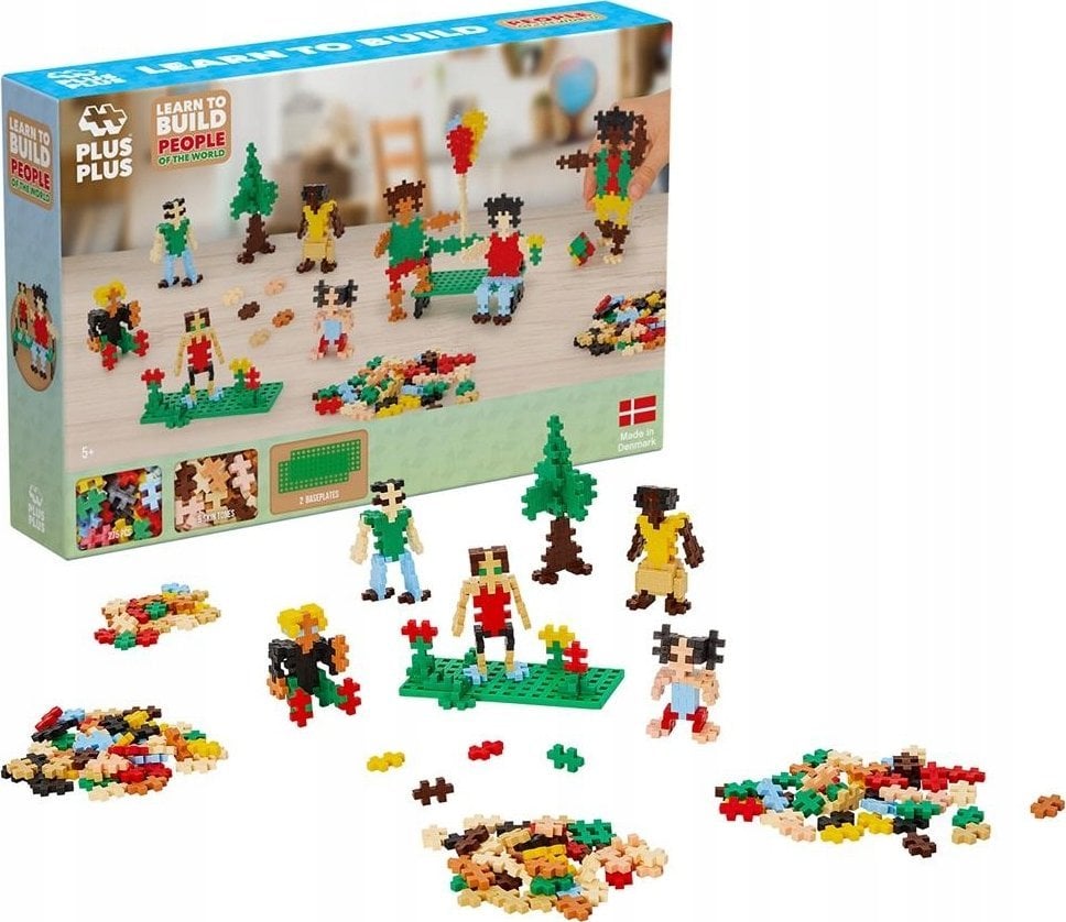 Plus Plus PLUS-PLUS NAUCZ SIĘ BUDOWAĆ LUDZI Z CAŁEGO ŚWIATA