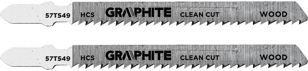 Brzeszczot do wyrzynarki, 10 TPI, HCS, uchwyt typu T, 2 szt., czyste cięcie