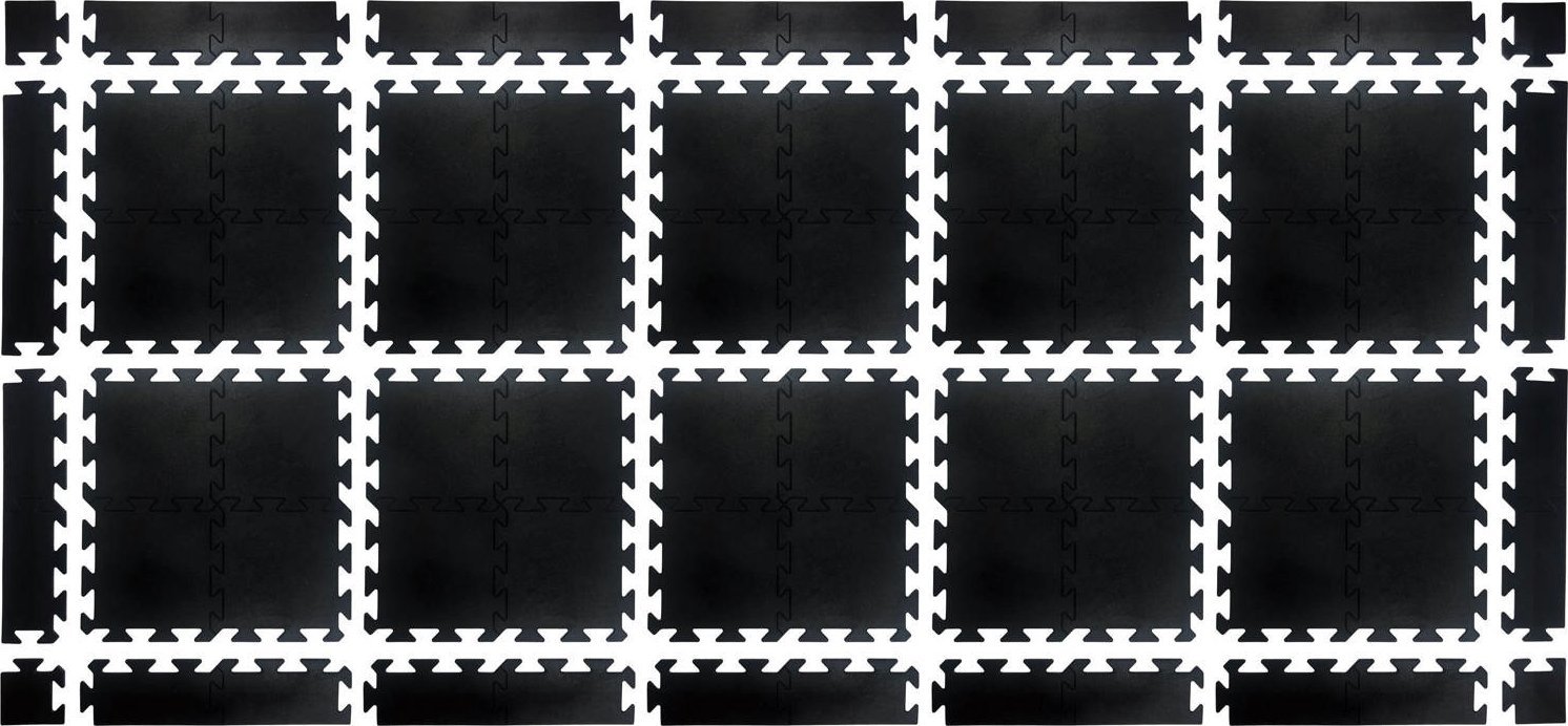 UnderFit Puzzle gumowe UNDERFIT 20 mm 10 m2 + zakończenia