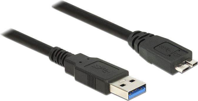 Kabel USB Delock USB-A - microUSB 2 m Czarny (85074)