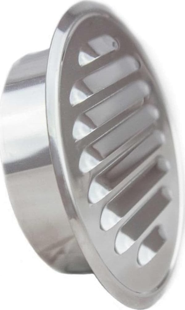 airRoxy Kratka wentylacyjna okrągła z kołnierzem nierdzewna fi 100