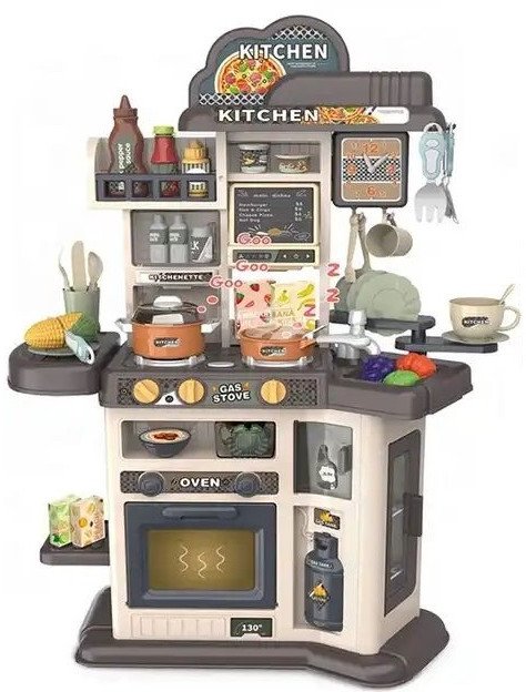 DUŻA KUCHENKA WODA PARA KUCHNIA ŚWIATŁA KRAN DŹWIĘKI AKCESORIA