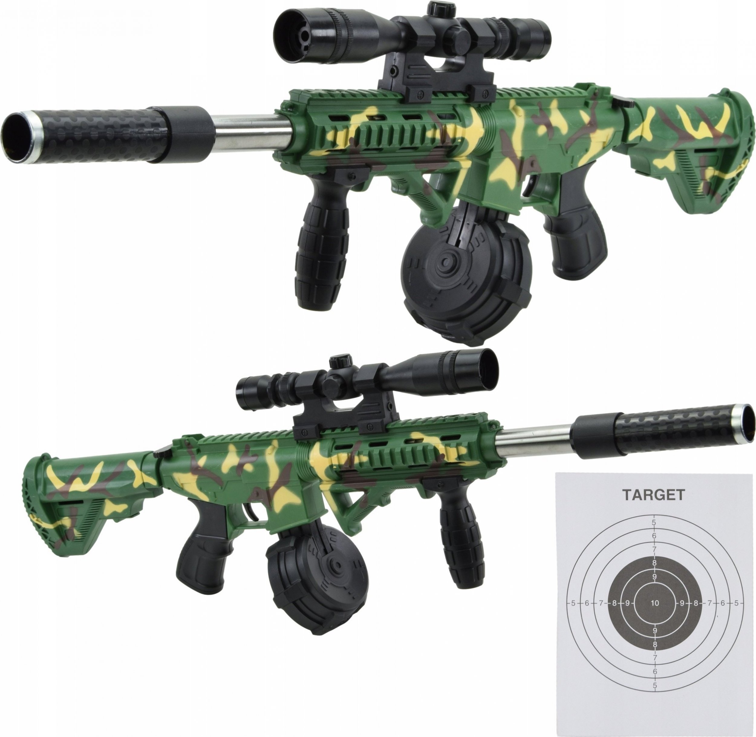 Skleplolki KARABIN PISTOLET NA KULKI MASZYNOWY ASG LASER 68cm