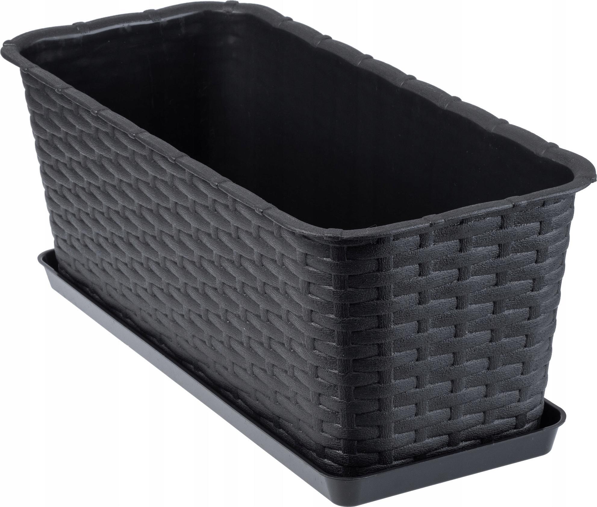 Kadax DONICA BALKONOWA SKRZYNKA PODSTAWKA ANTRACYT 40cm