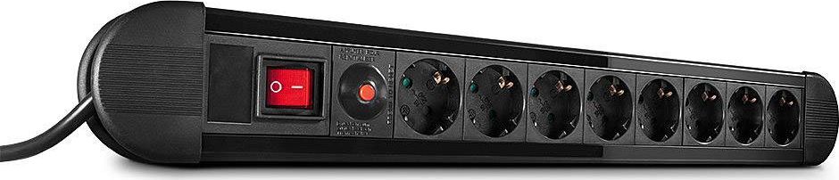 Listwa zasilająca Lindy 8 gniazd 1.4 m czarna (73104)