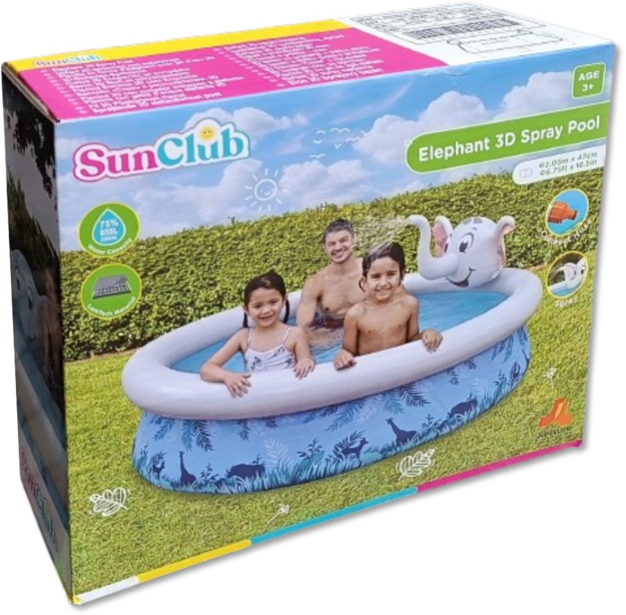 Dmuchany basen ze zraszaczem SunClub 47x205cm 855L