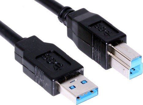 Kabel USB PremiumCord USB-A - USB-B 5 m Czarny (ku3ab5bk)