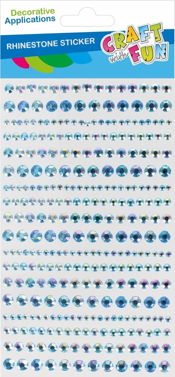 Craft with Fun OZDOBA DEK KRYSZT SPRZYL NIEB 18SZT CF PBH12/288